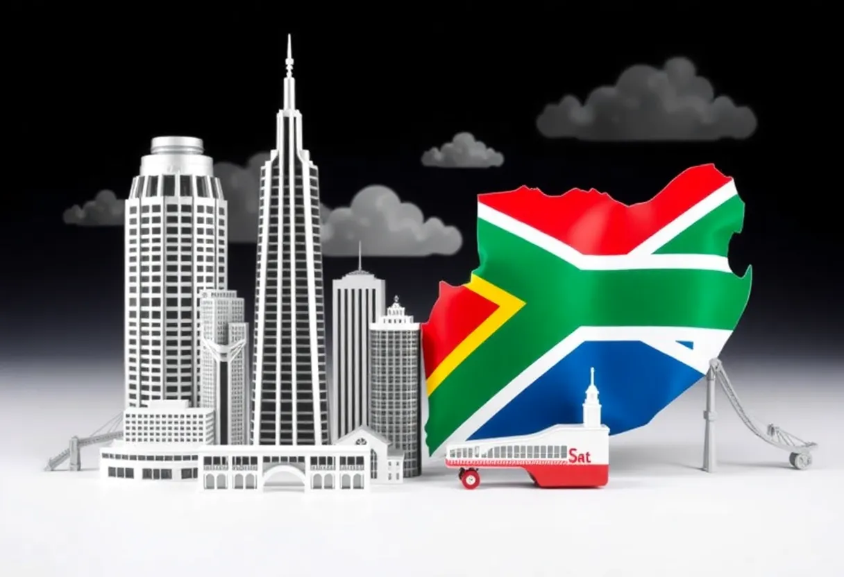 Symbolic representation of Atlanta and South Africa economic ties