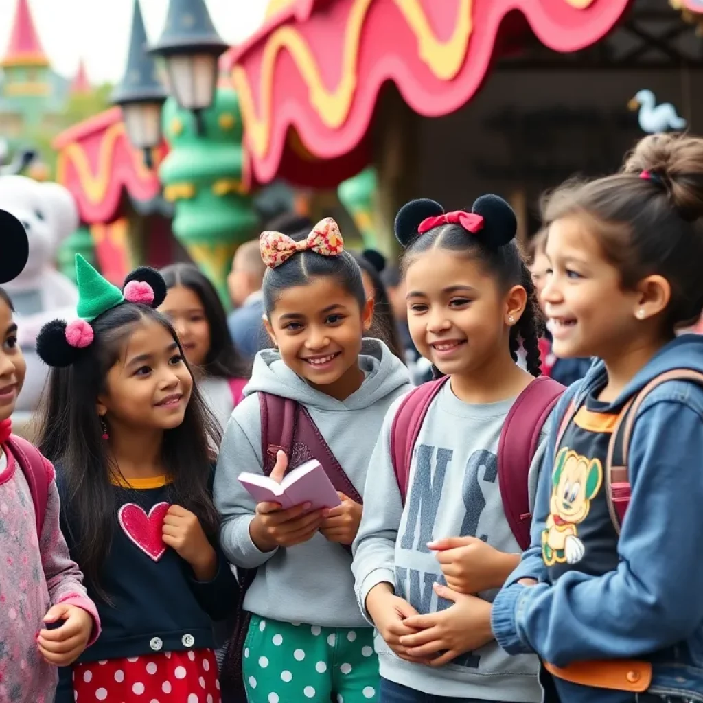 Students engaging in empowerment activities at the Disney Dreamers Academy.