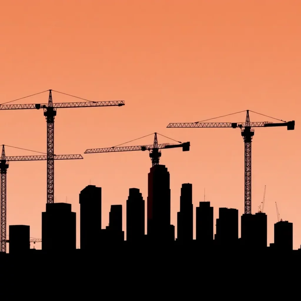 Abstract image representing leadership transition in construction industry