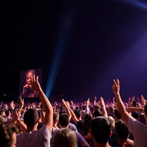 Audience enjoying a live concert at Truist Park