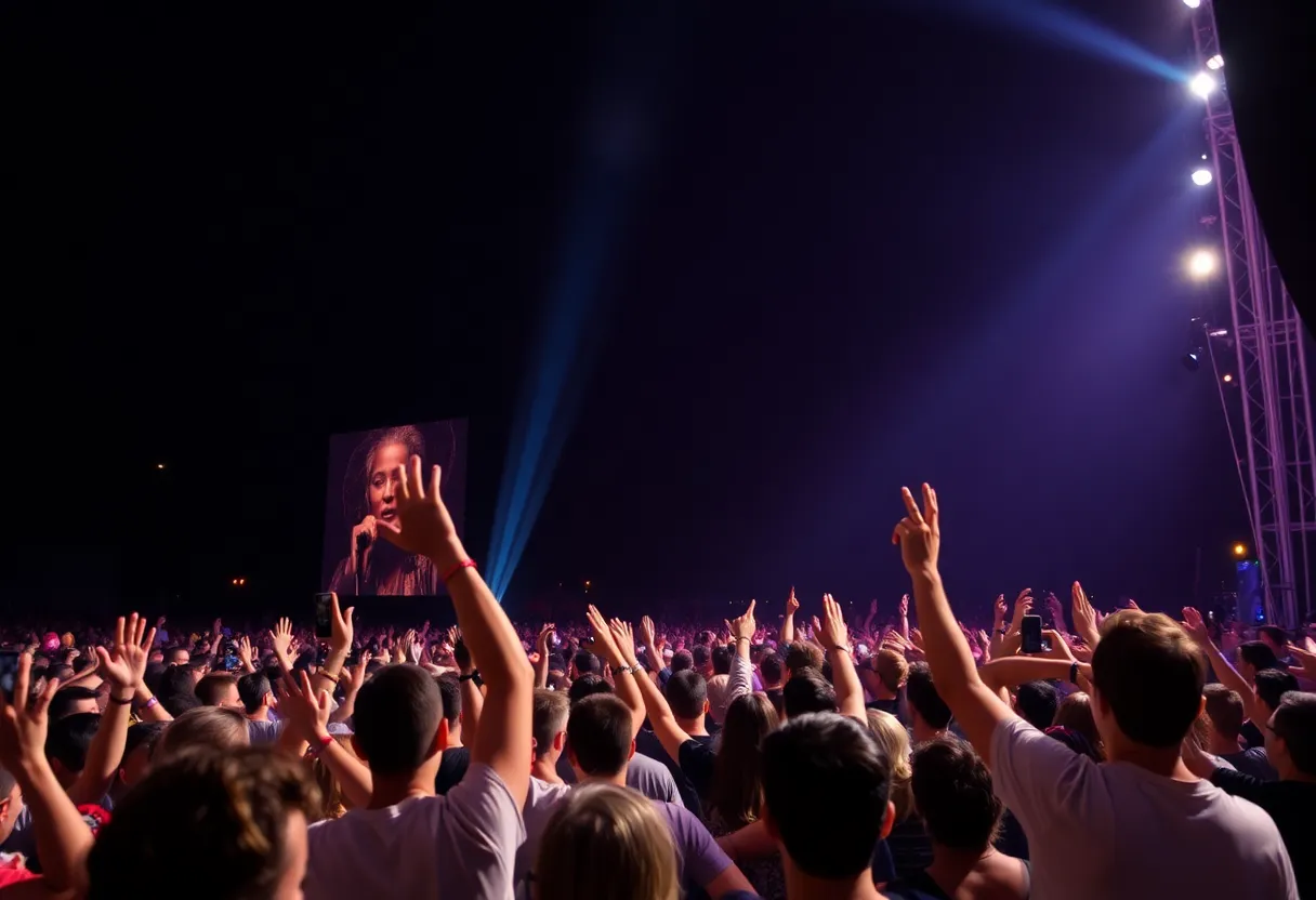 Audience enjoying a live concert at Truist Park