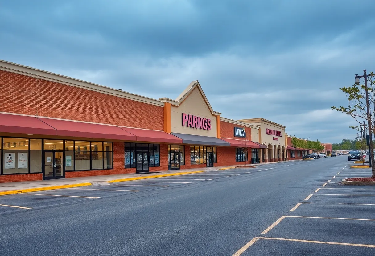 Closed stores in Metro Atlanta shopping area