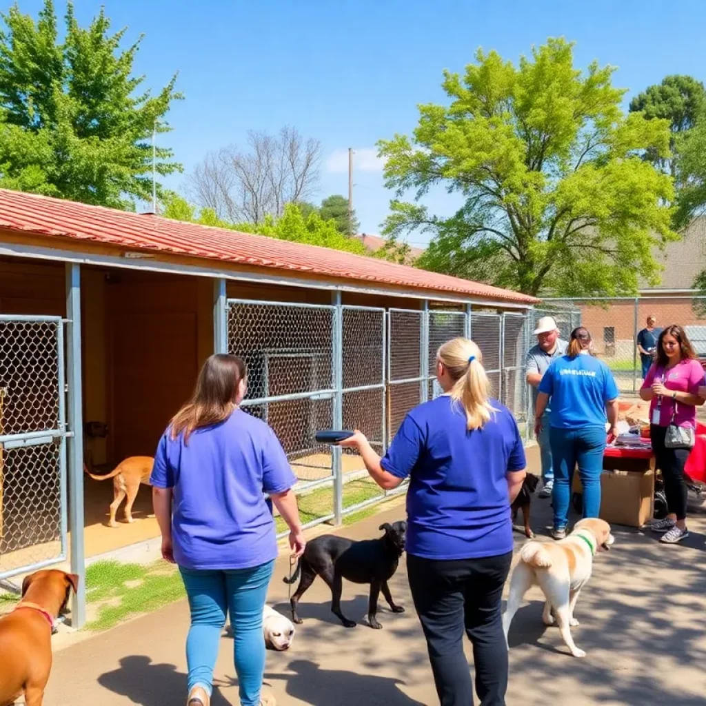 Construction of new kennels at DeKalb Animal Shelter