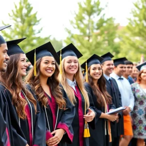 Students at DeKalb County graduation ceremony for youth leadership program