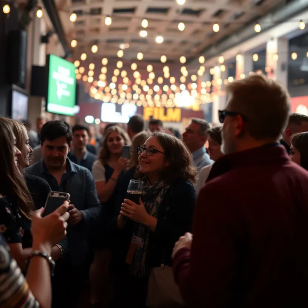 Attendees enjoying Georgia Film Week events