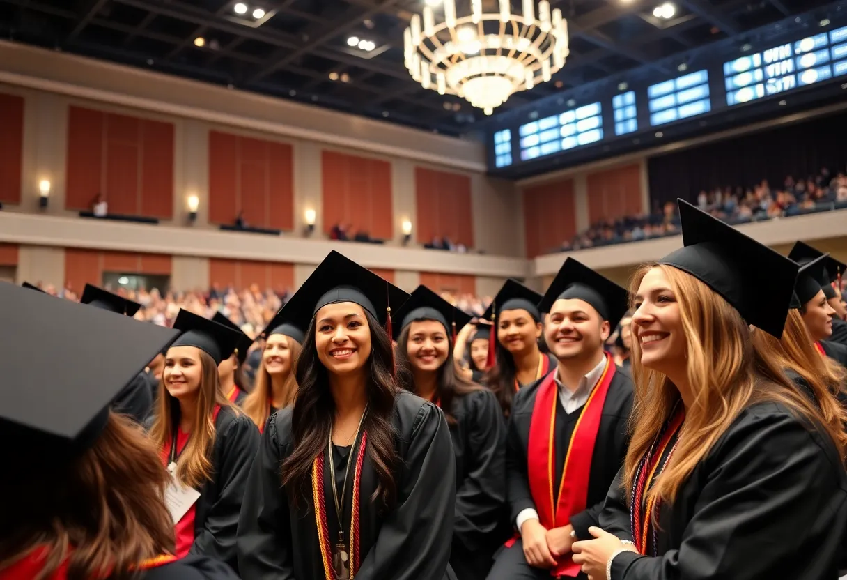 Graduates celebrating at Georgia School of Orthodontics graduation ceremony
