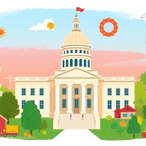 Image of the Georgia State Capitol building showcasing the budget priorities.