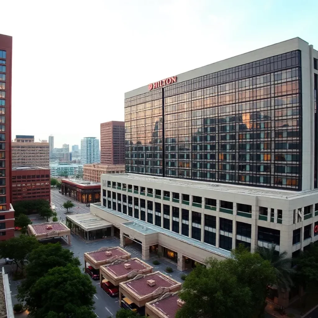 Exterior view of the Hilton Atlanta hotel