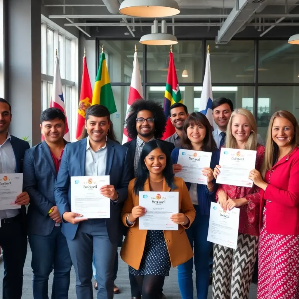 Recipients of Metro Export Challenge Grants celebrating their awards.