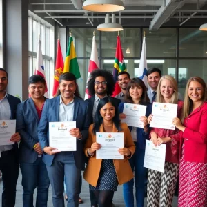 Recipients of Metro Export Challenge Grants celebrating their awards.