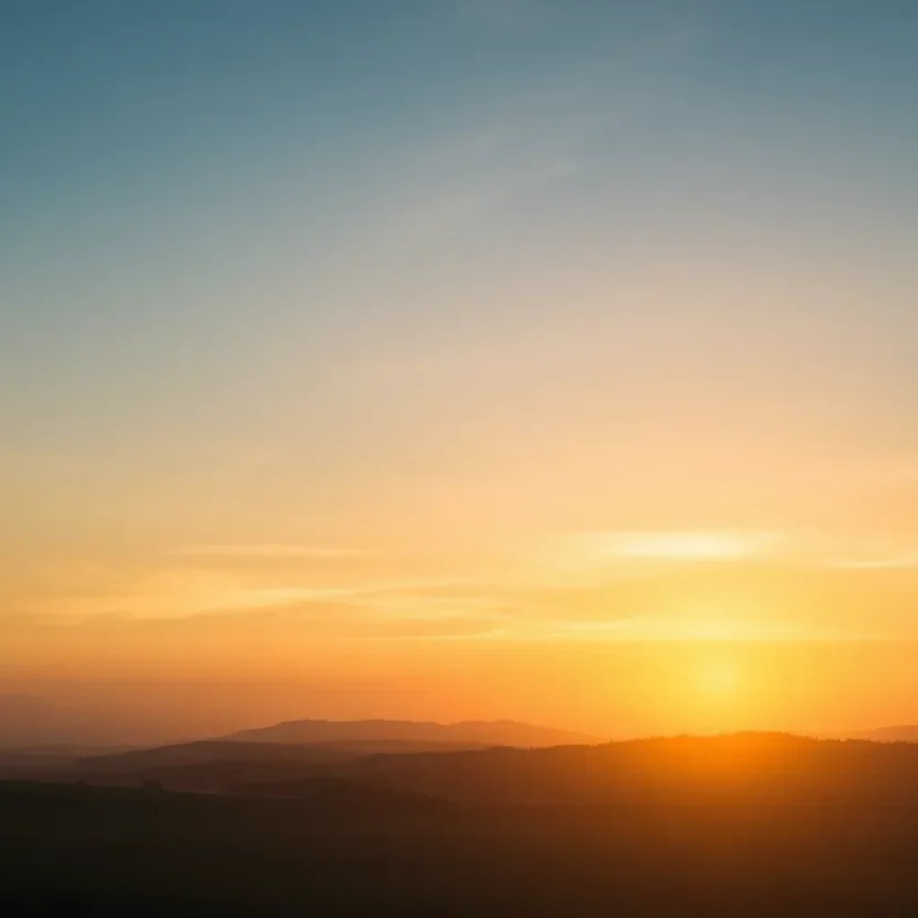 A peaceful landscape representing hope and safety.