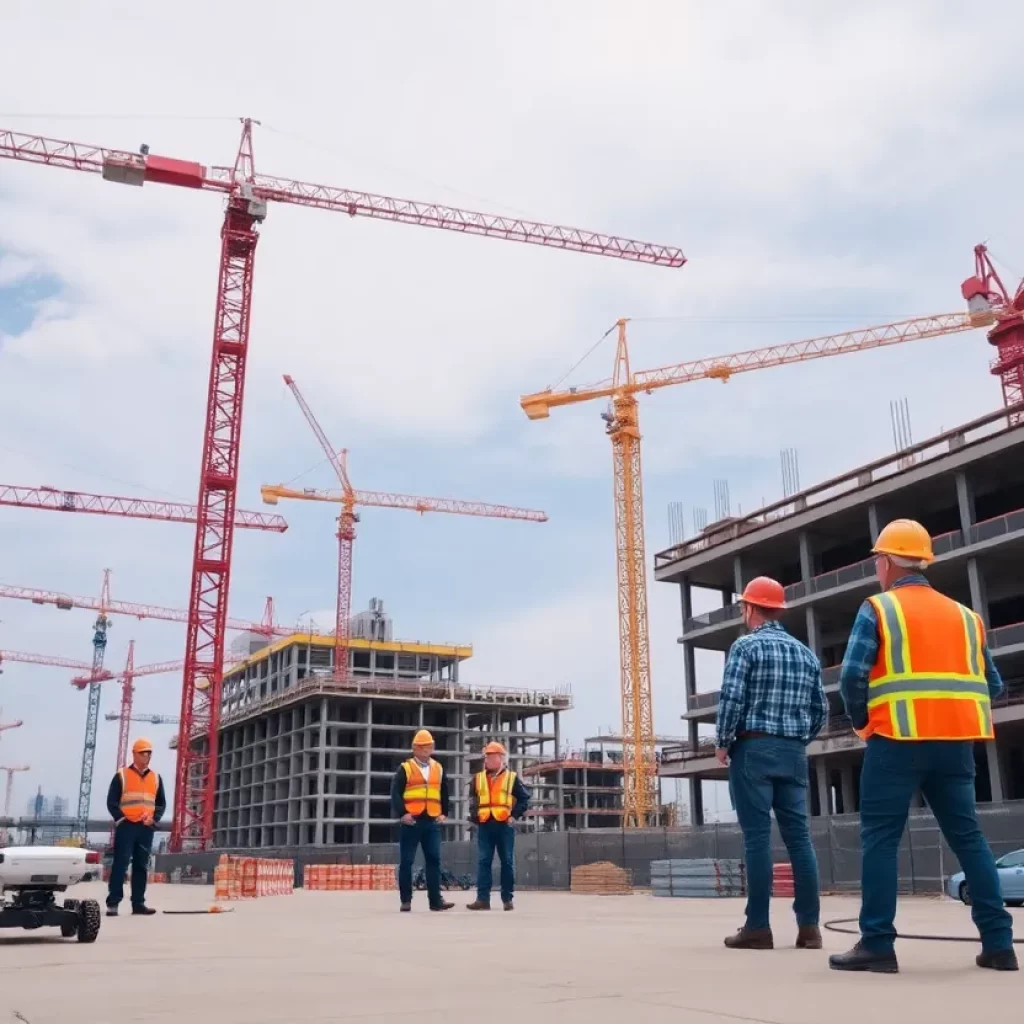 Construction site of Suffolk Construction in Dallas/Fort Worth area