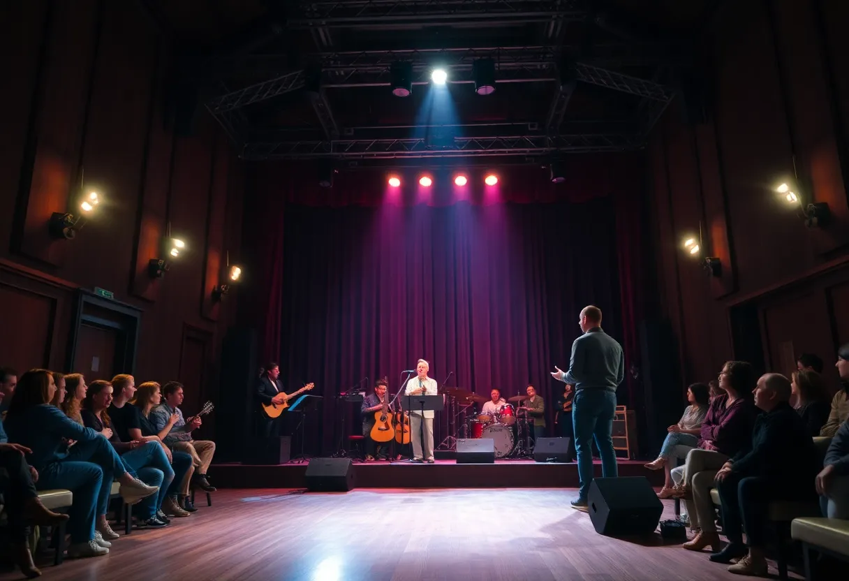 A theater performance of The Voices of Donny Hathaway