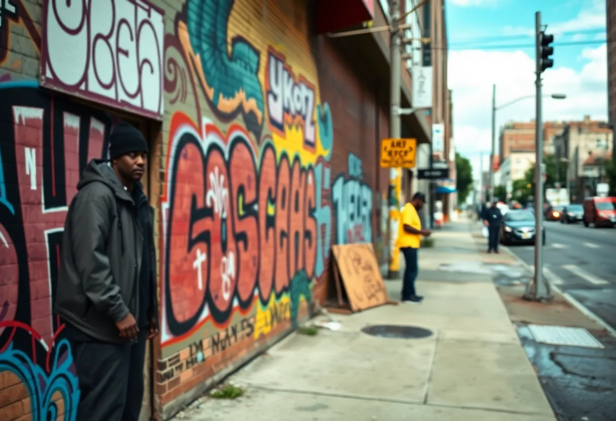 Graffiti tribute to Young Scooter in Atlanta