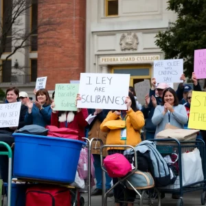 Gathering in Atlanta honoring laid-off Education Department employees