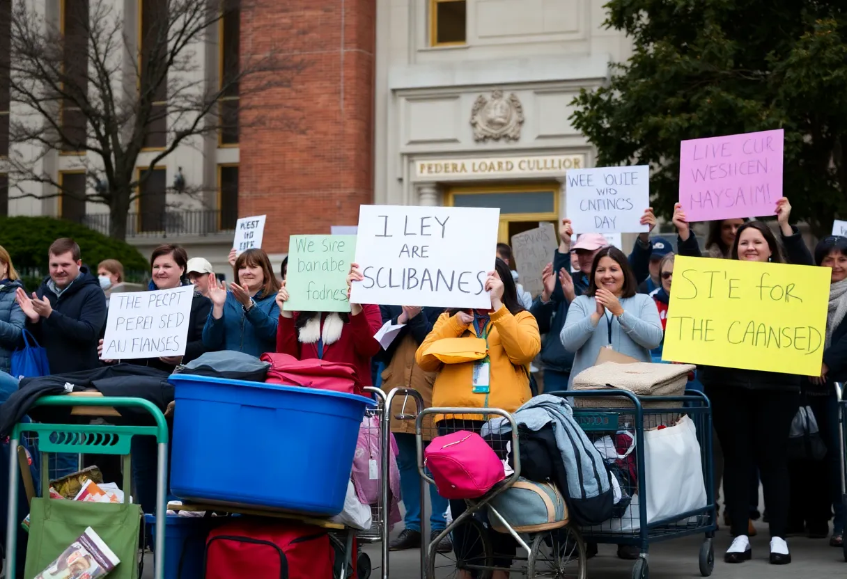 Gathering in Atlanta honoring laid-off Education Department employees