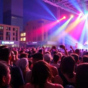Crowd enjoying a live concert in Atlanta