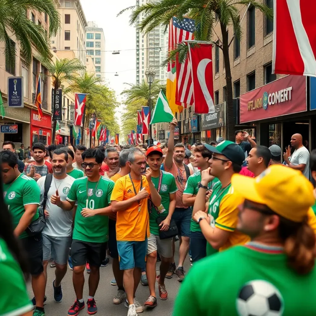 Atlanta street celebration for the FIFA World Cup