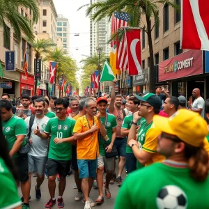Atlanta street celebration for the FIFA World Cup