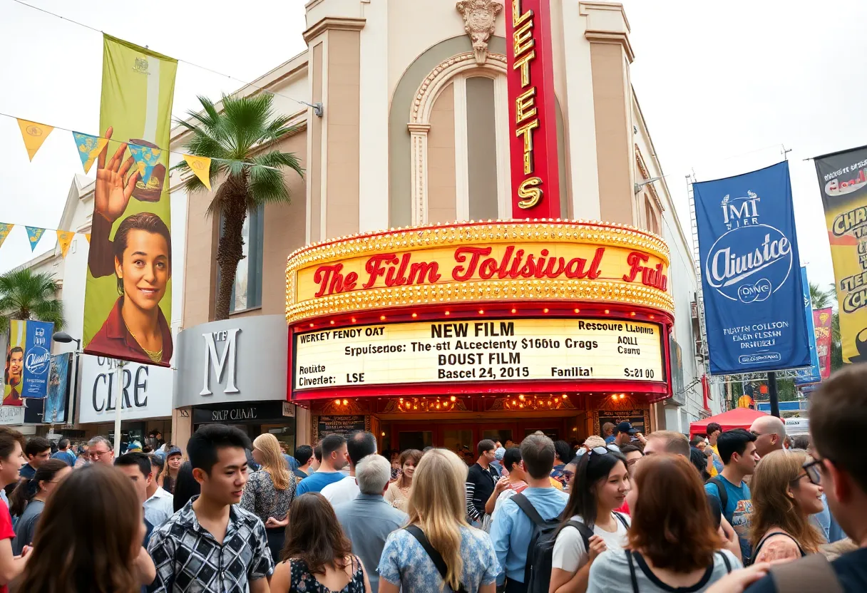 Scene from the Atlanta Film Festival highlighting a film screening.