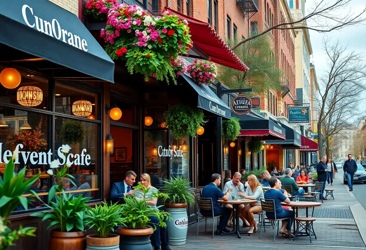 Diverse dining options in Atlanta's food scene during spring