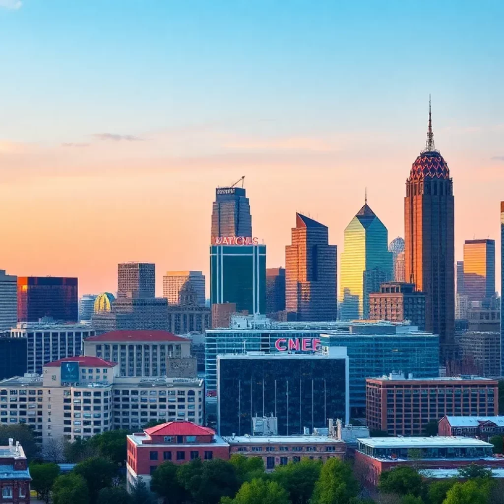 City skyline of Atlanta showcasing a busy business environment