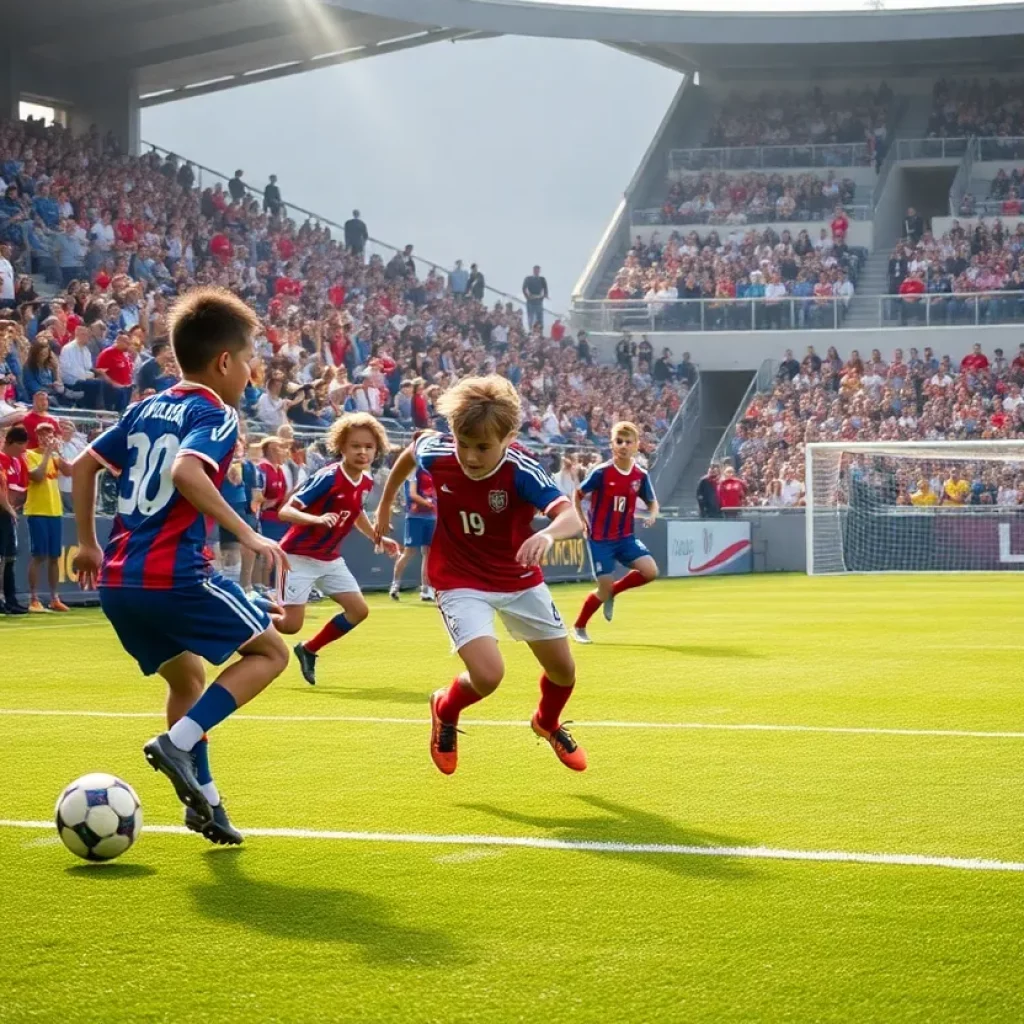 Youth soccer teams competing at the Generation adidas Cup