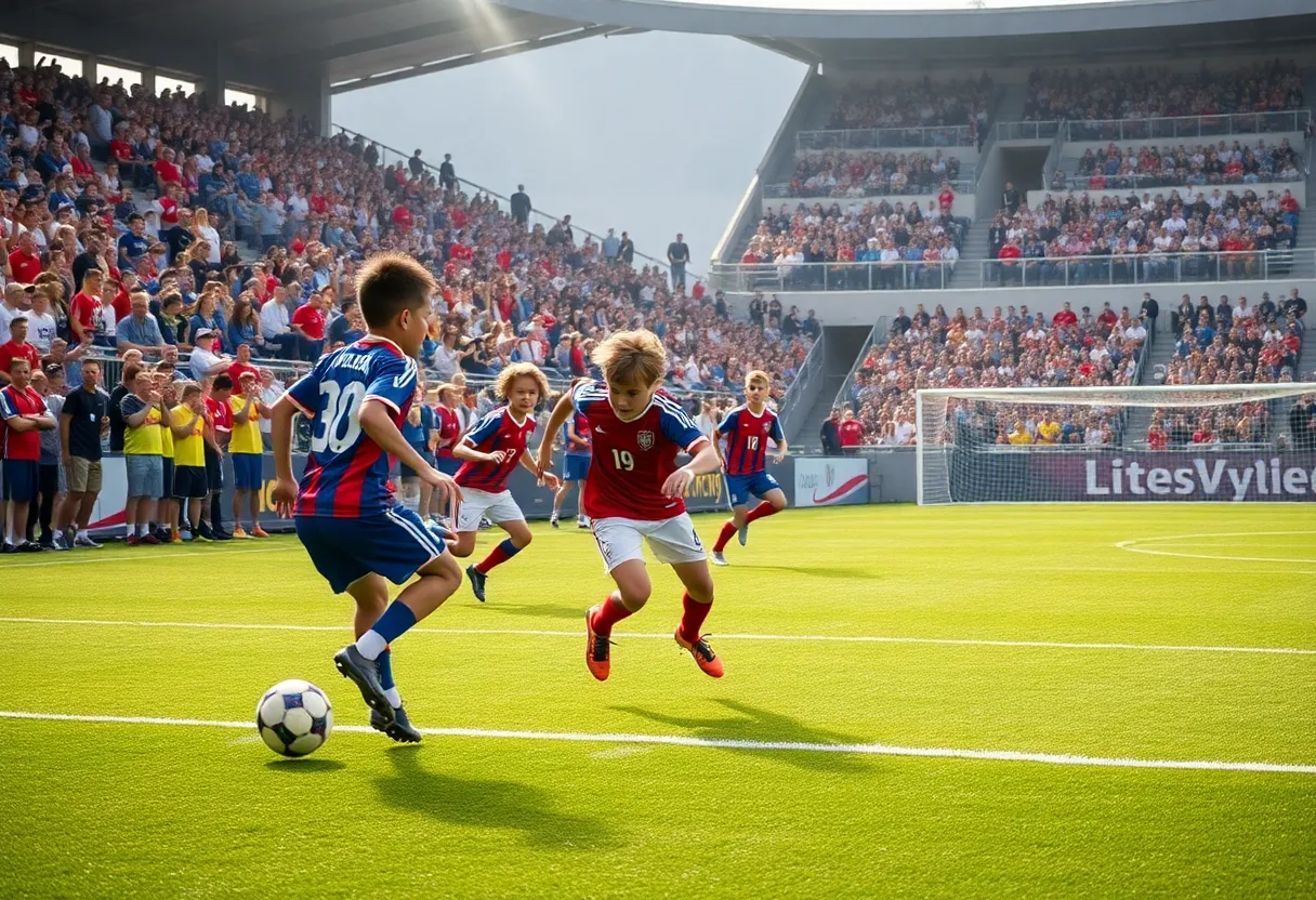 Youth soccer teams competing at the Generation adidas Cup