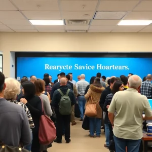 Long lines at the Department of Driver Services office in Georgia
