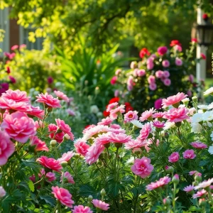 Serene garden scene in memory of Eleise Bennett