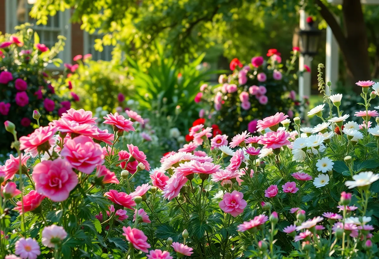 Serene garden scene in memory of Eleise Bennett