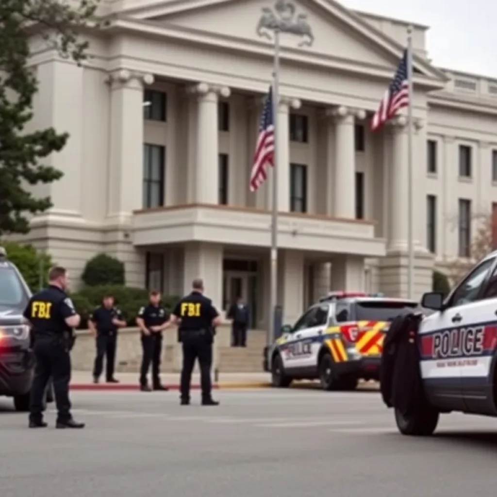 FBI agents responding to a security threat