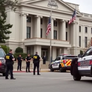 FBI agents responding to a security threat