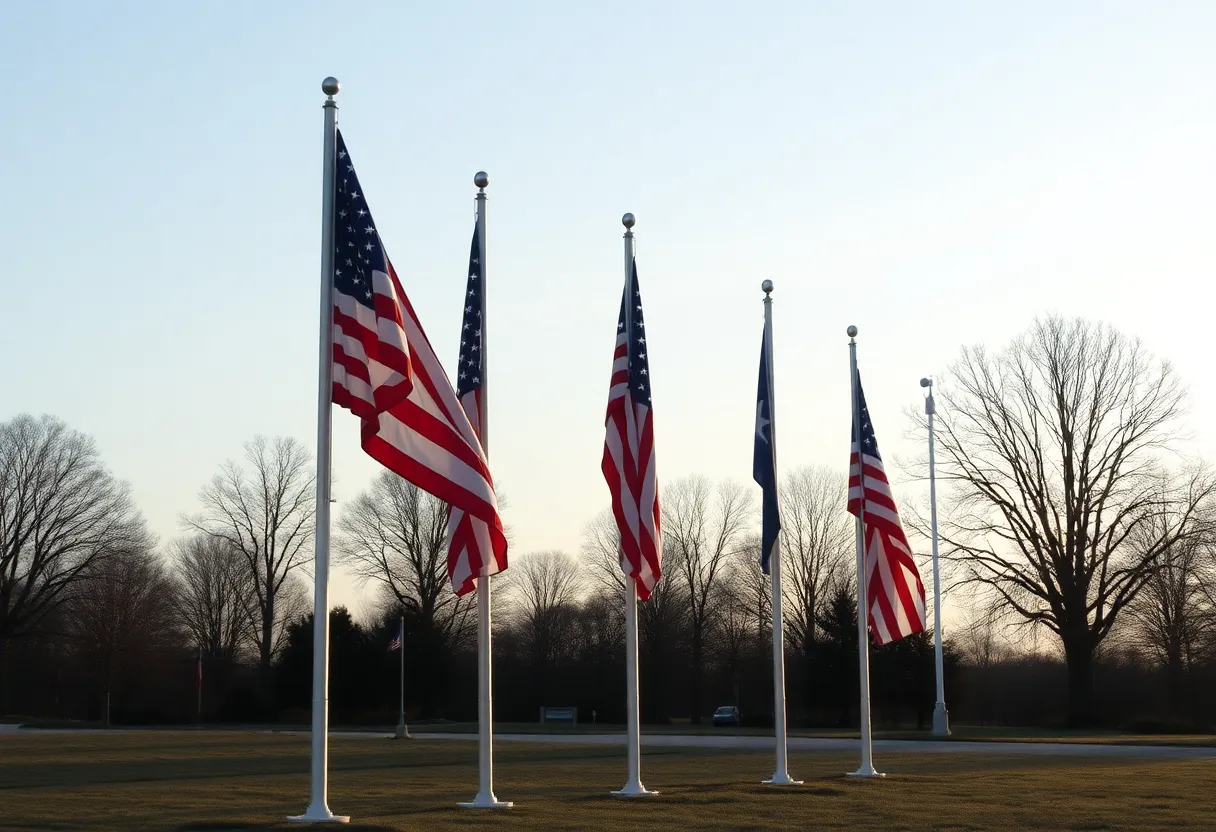 Flags at half-staff in tribute to Pope Francis