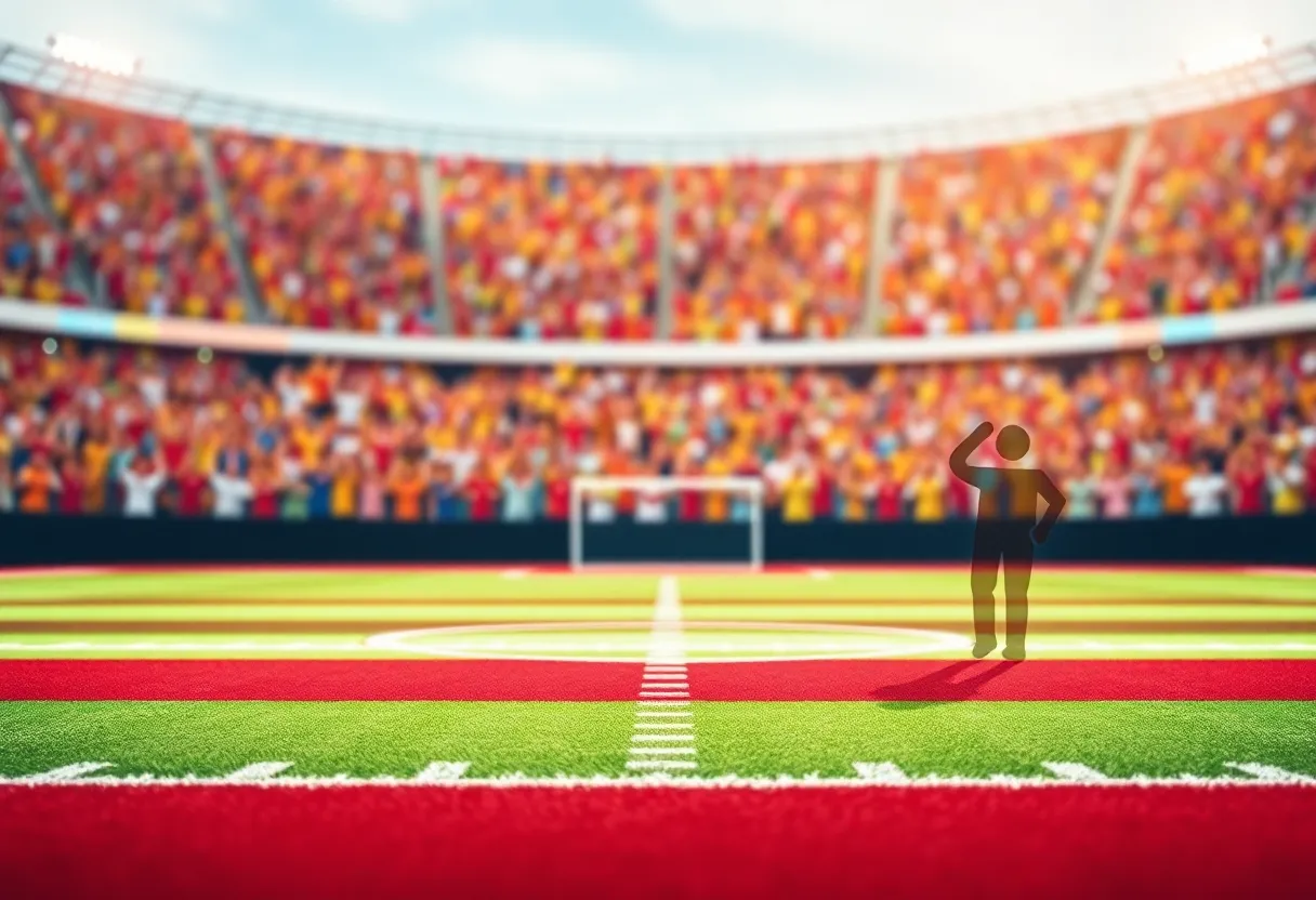Illustration representing gender equity in sports