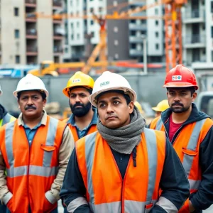 Concerned construction workers in Georgia's immigrant community