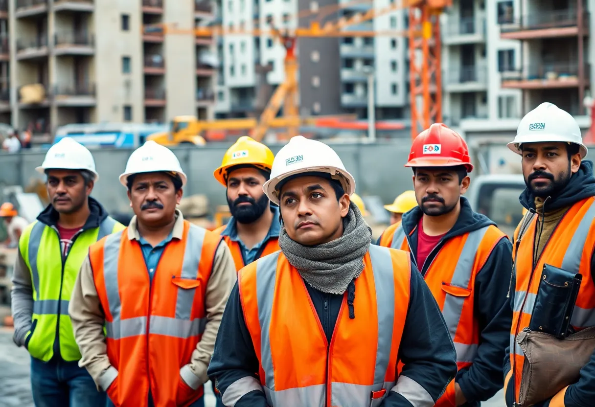 Concerned construction workers in Georgia's immigrant community