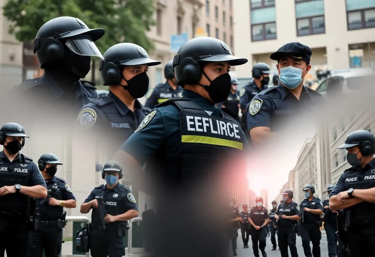 Law enforcement agents collaborating in immigration enforcement in Georgia