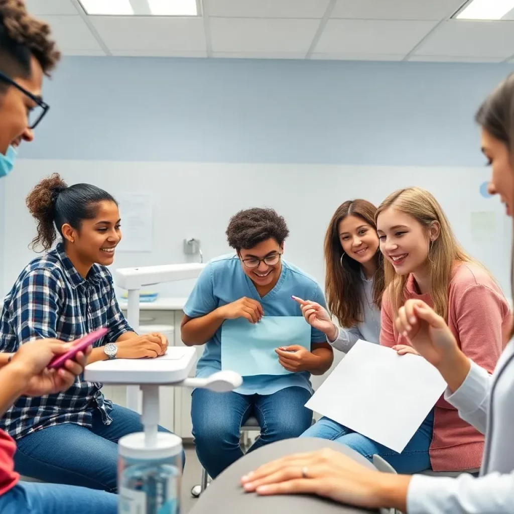 Students learning orthodontics at Georgia School