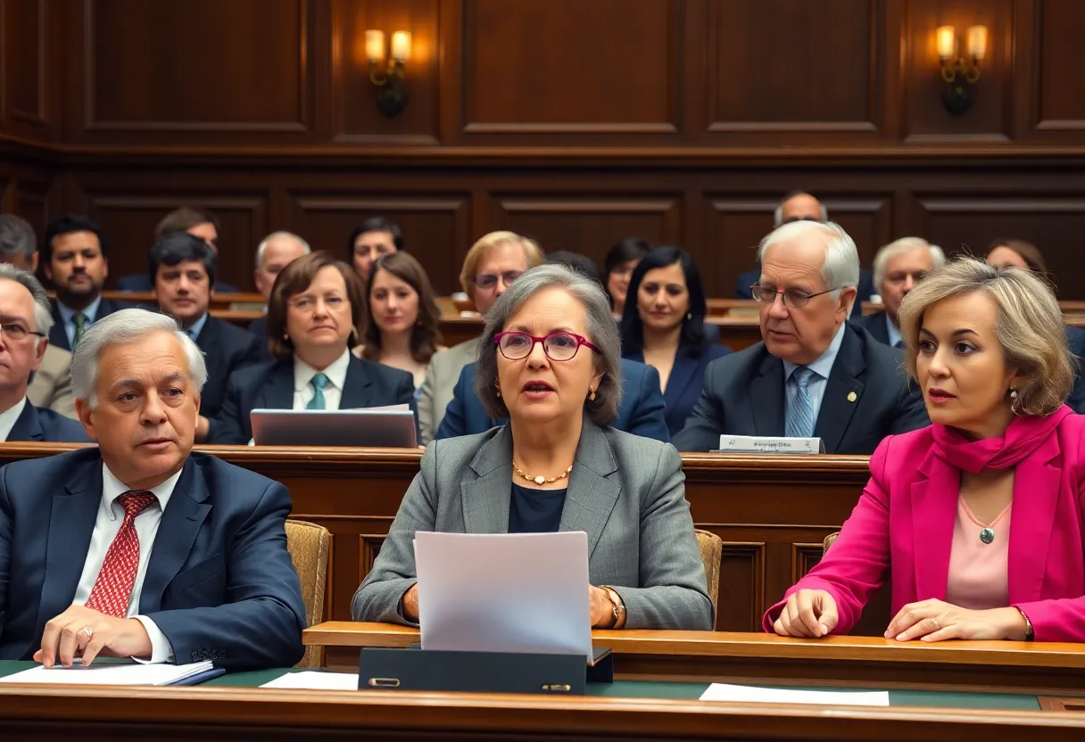 Georgia Senate hearing discussing DEI bill