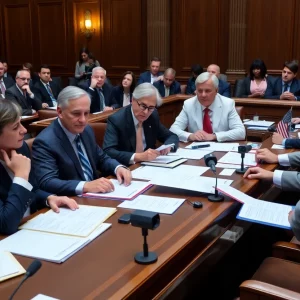 Georgia lawmakers during budget approval session