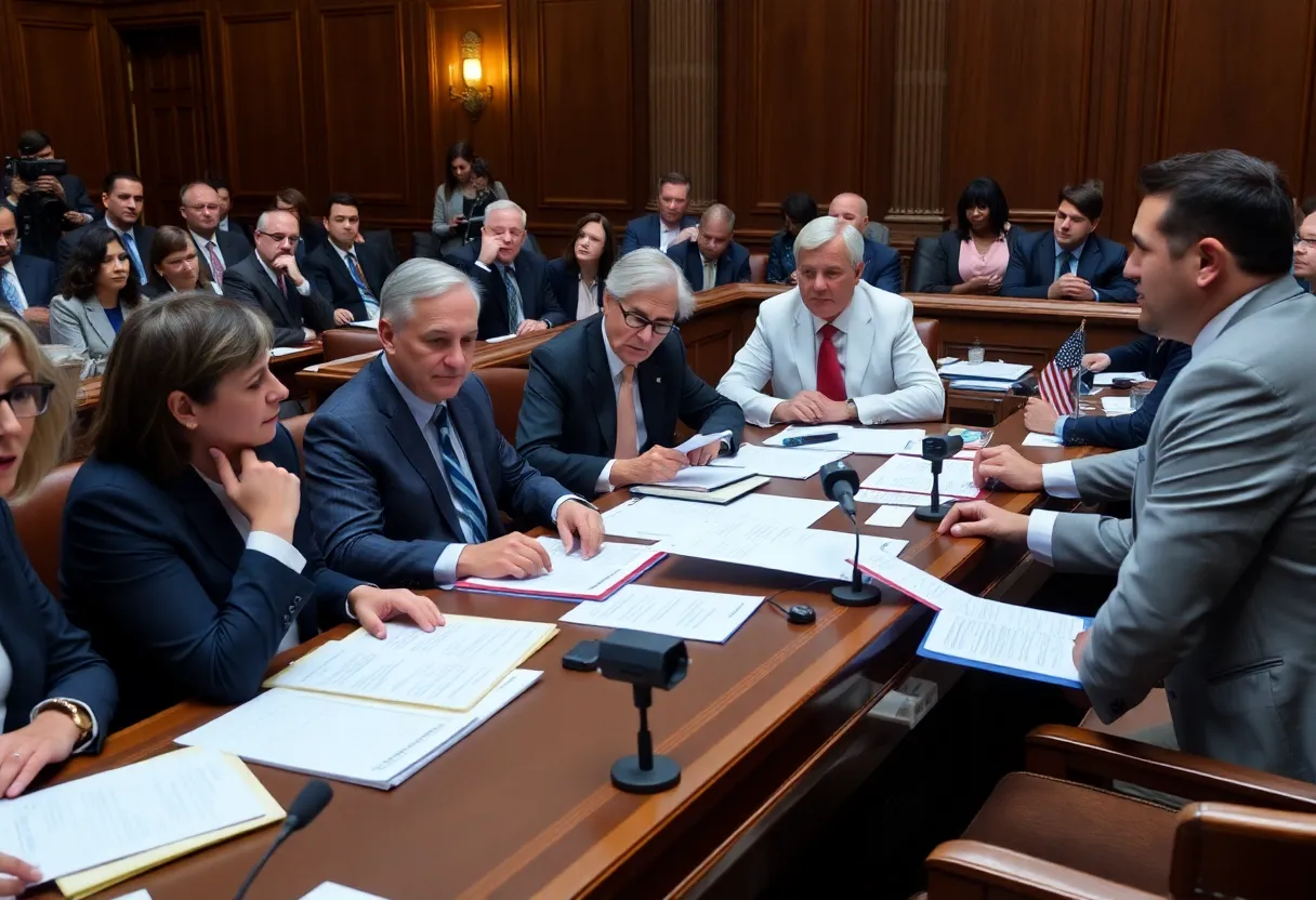 Georgia lawmakers during budget approval session