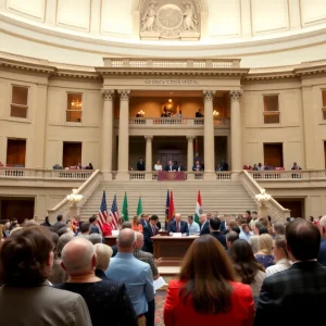 Signing ceremony at Georgia State Capitol for education laws