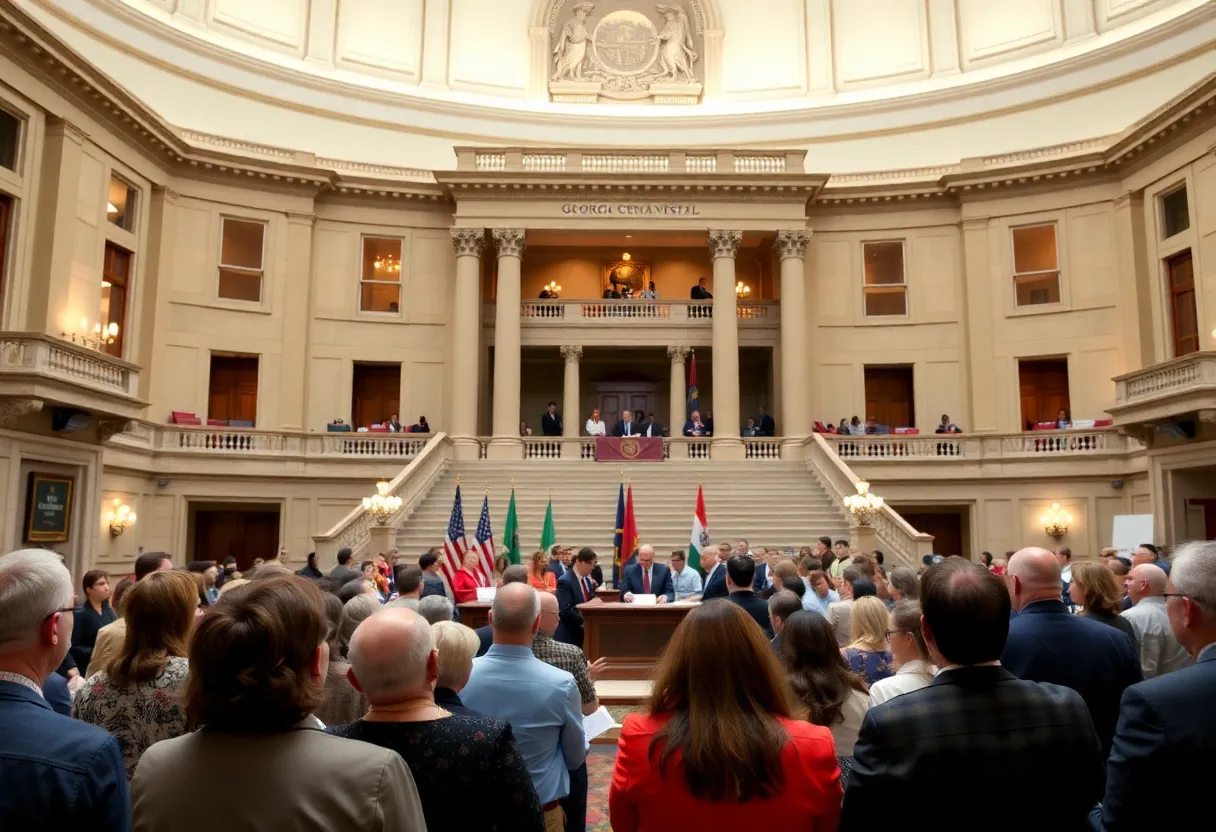 Signing ceremony at Georgia State Capitol for education laws