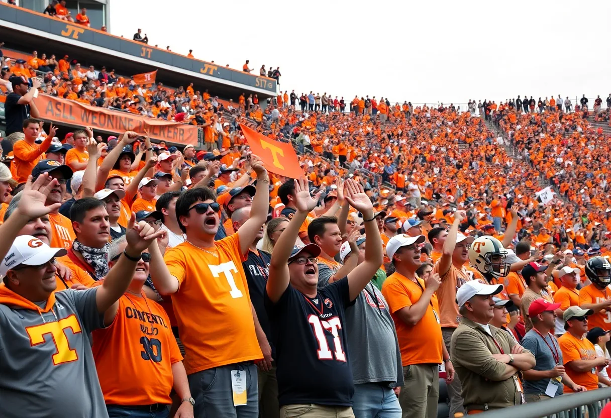 Georgia Tech and Tennessee football fans