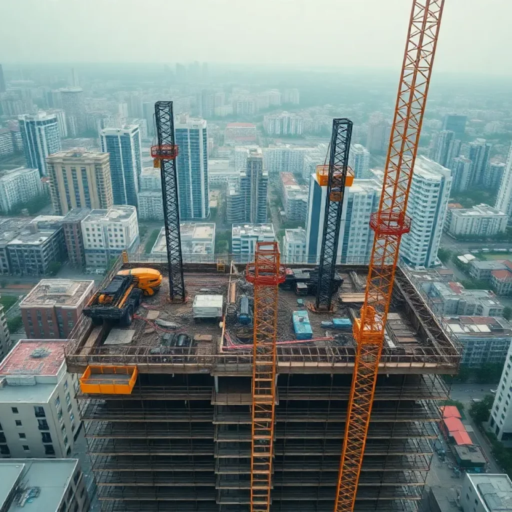 Construction site for MARTA Bus Rapid Transit in Atlanta
