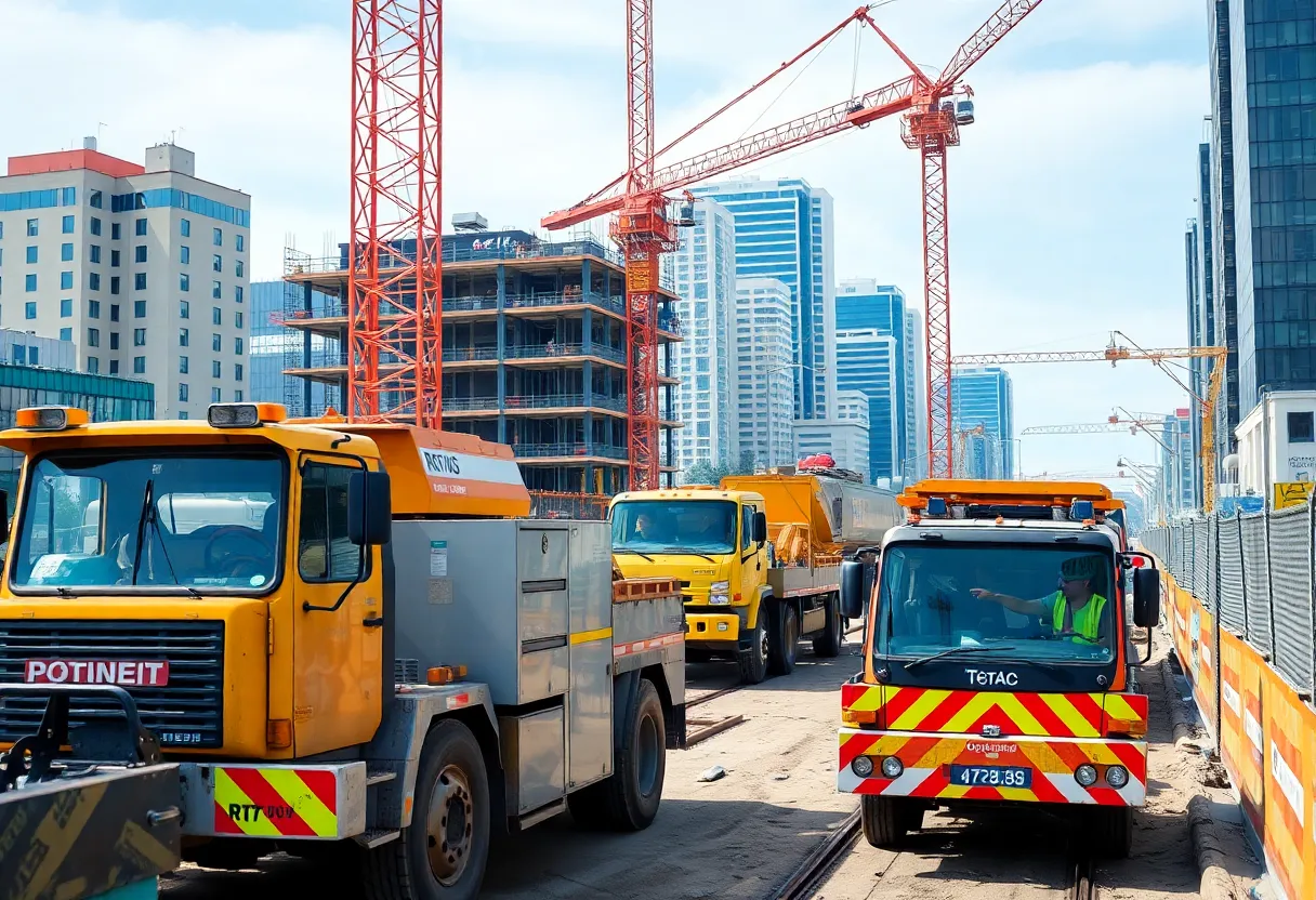 Construction site for MARTA's Rapid A-Line project in Atlanta