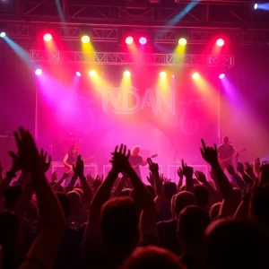 Live performance at The Masquerade featuring metal bands