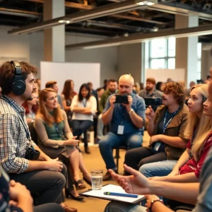 Independent filmmakers at the Seed & Spark Sustainability Summit in Atlanta.