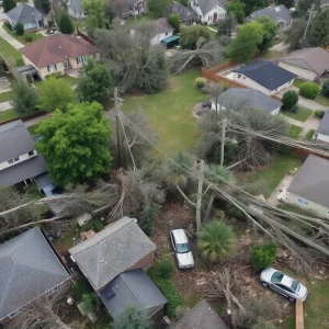Damage caused by severe storms in Metro Atlanta